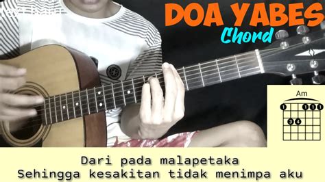 Kunci Gitar Doa Yabes